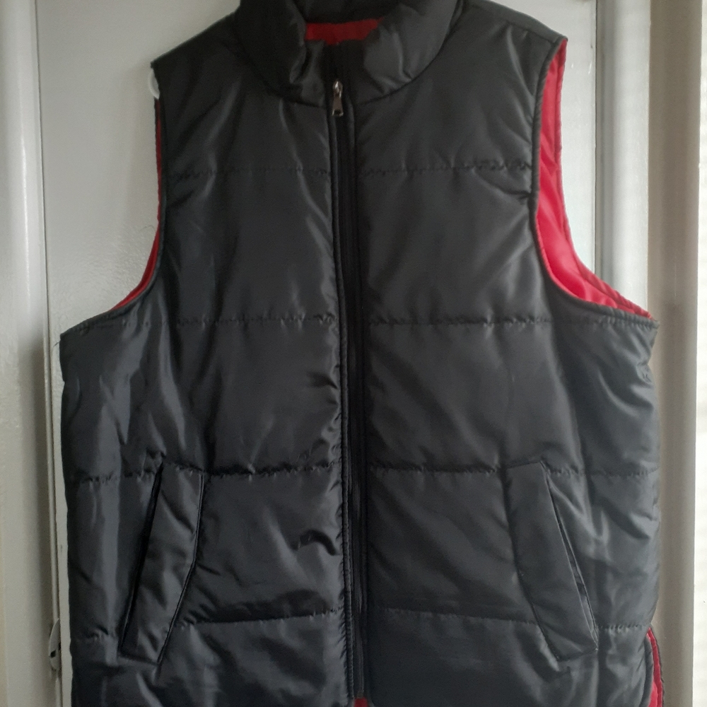 Black Vest with Red lining